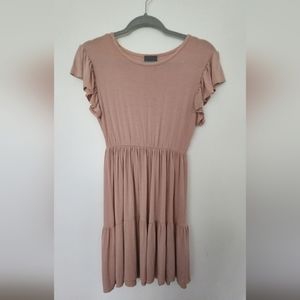 NWOT Olivia Rae Flutter/Ruffle Sleeve Dress Size M